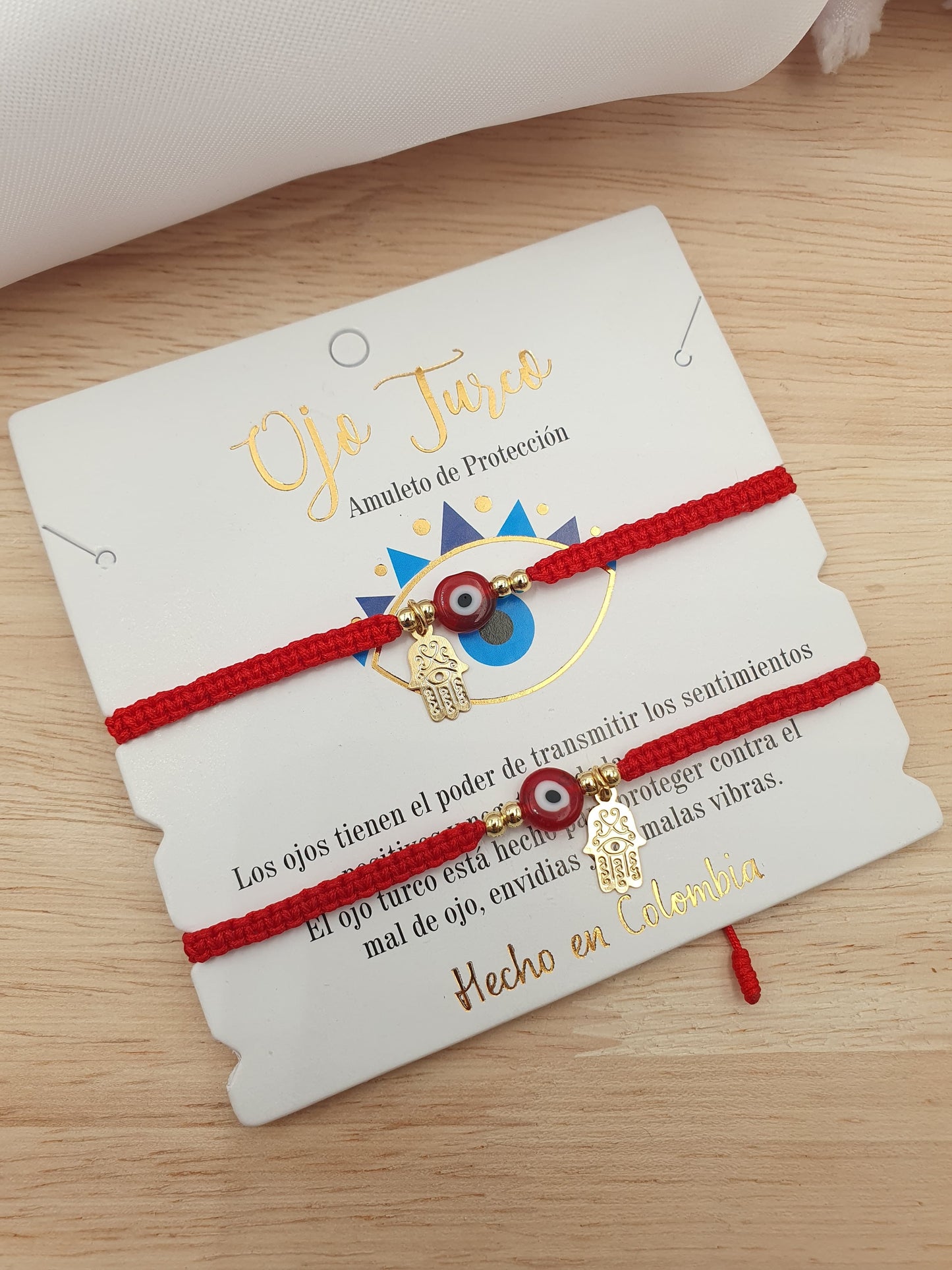 Pulsera Protección Ojo Turco Par