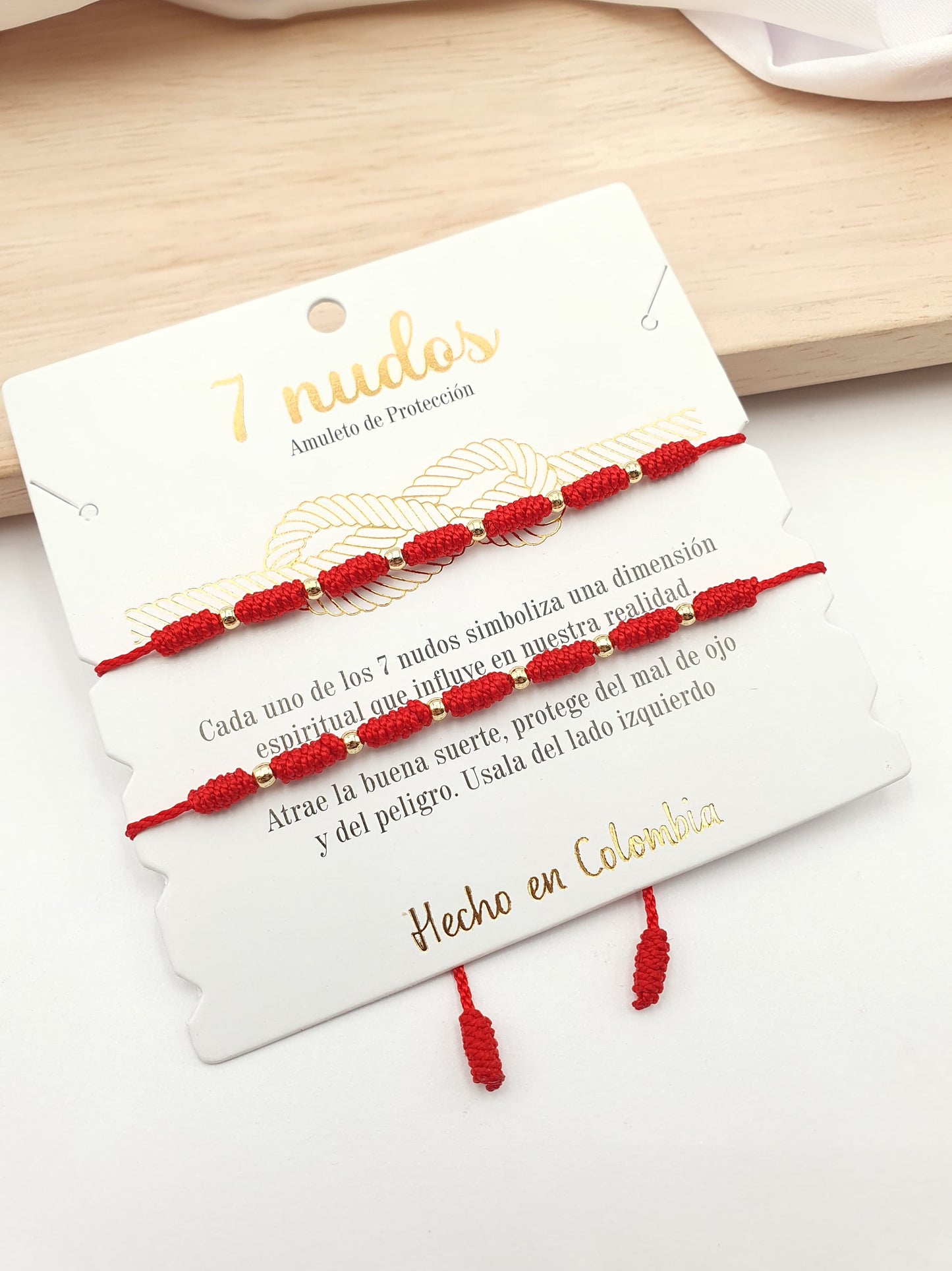 Pulsera protección 7 nudos Par