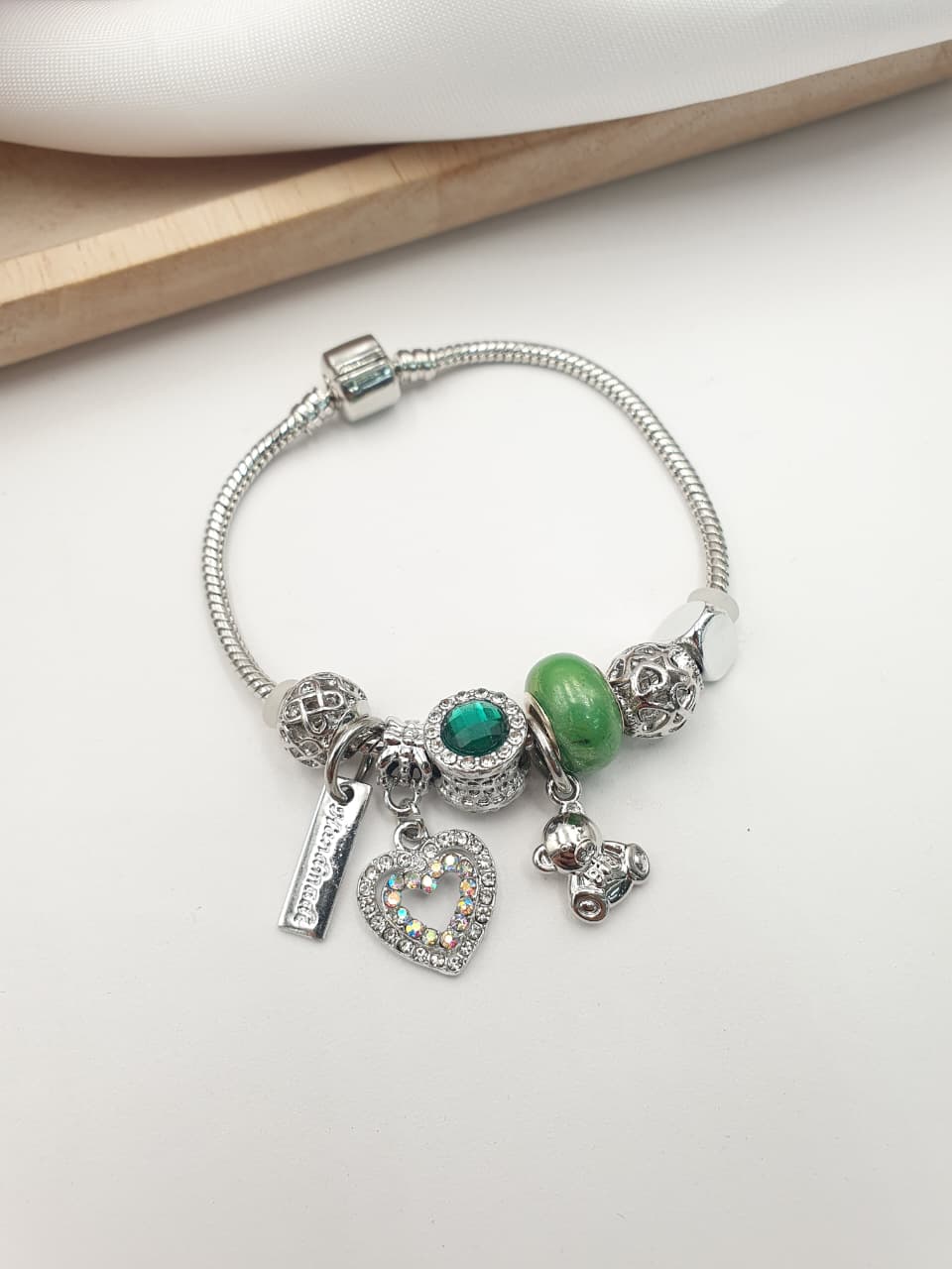 Pulsera Aro En Rodio PAND-13