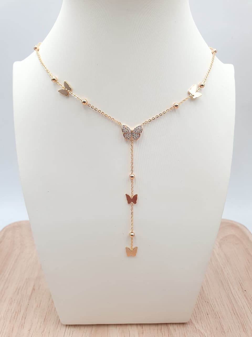 Cadena Corbatin En Rodio CCH003