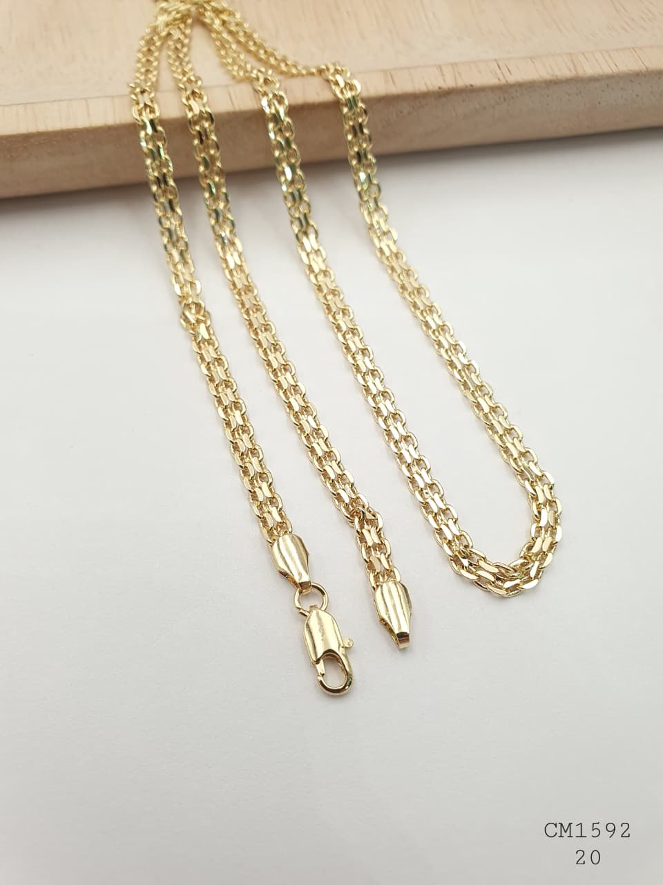 Cadena Hombre Cobre con Baño En Oro CM1592