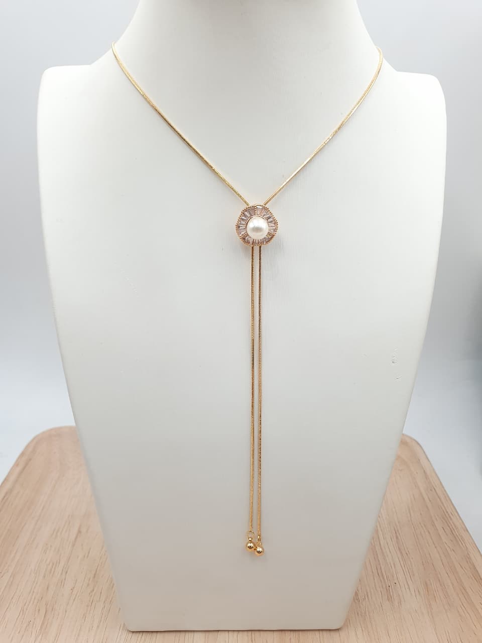 Cadena Corbatin Rodio CCH-1