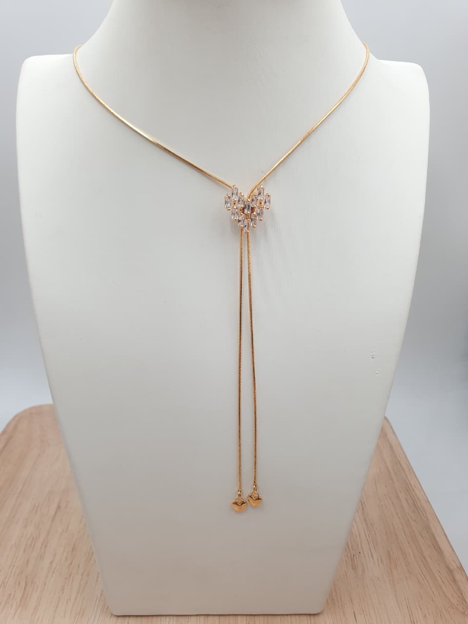 Cadena Corbatin Rodio CCH-12