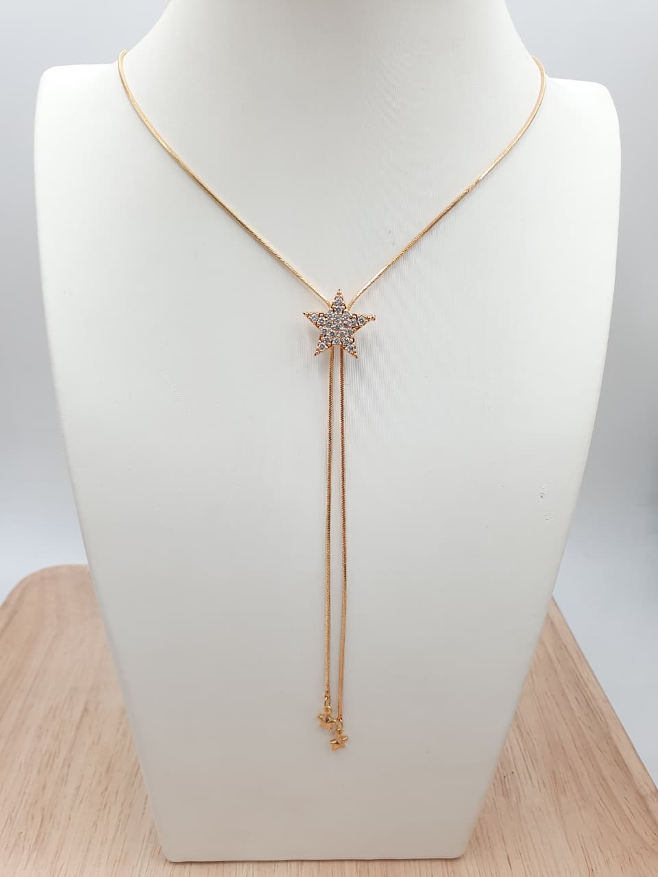 Cadena Corbatin Rodio CCH-4