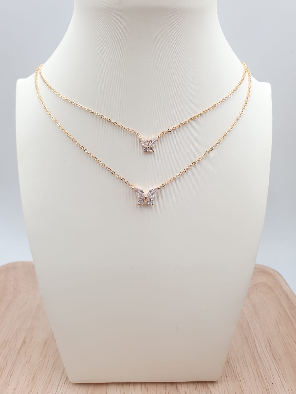 Cadenas Dobles En Rodio DCH-21