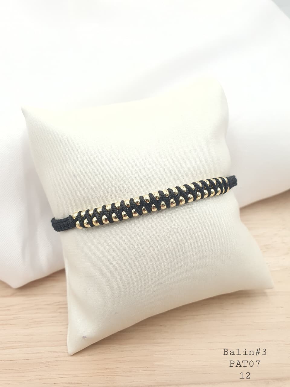 Pulsera Tejida en rodio PAT07