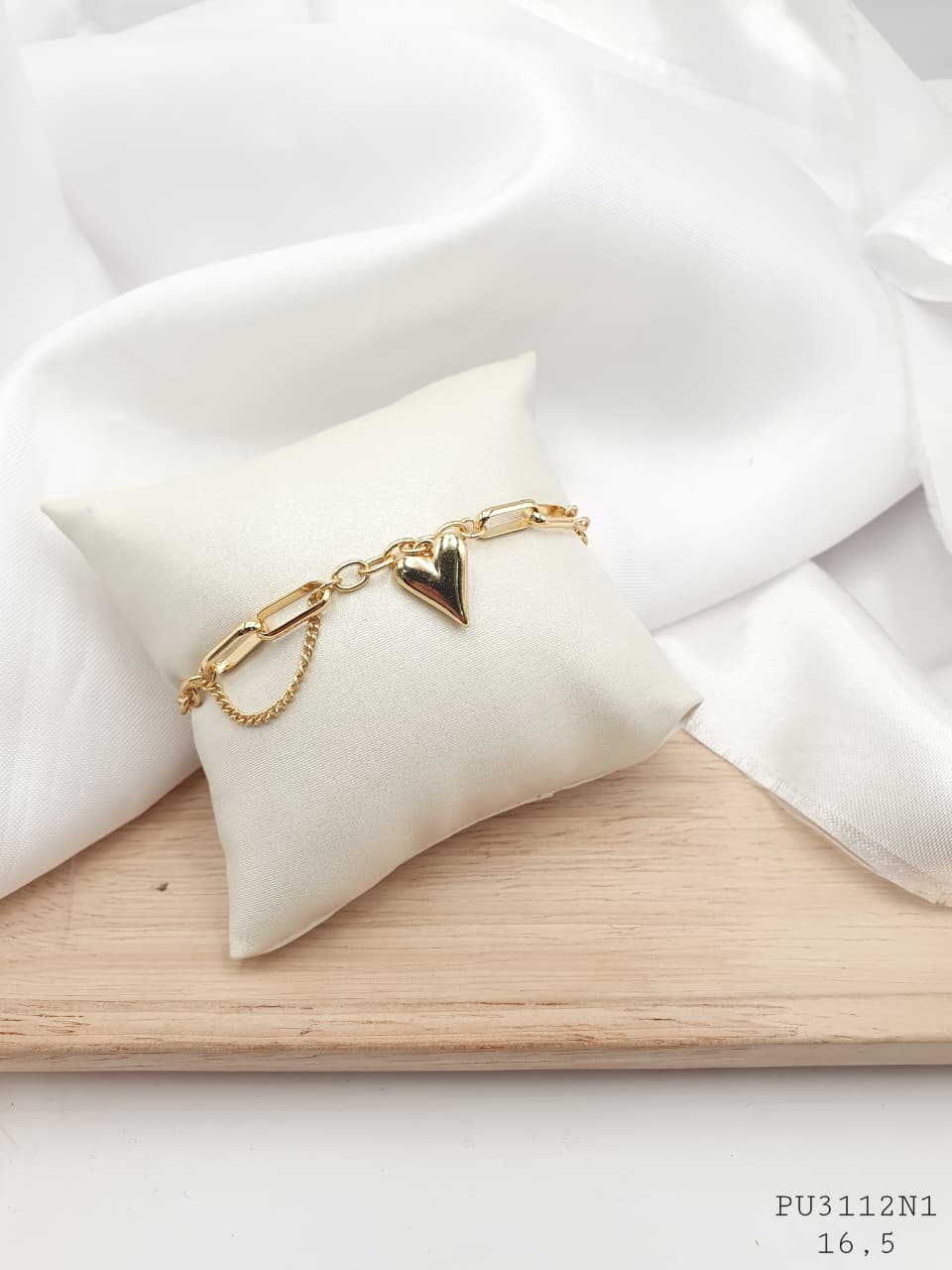 Pulsera en Rodio PU3112N1