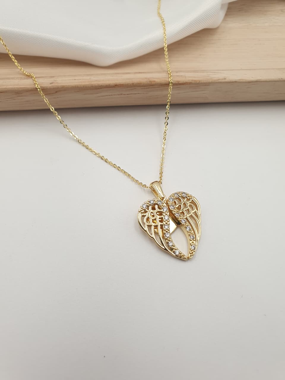 Cadena alas de angel Personalizable AL01