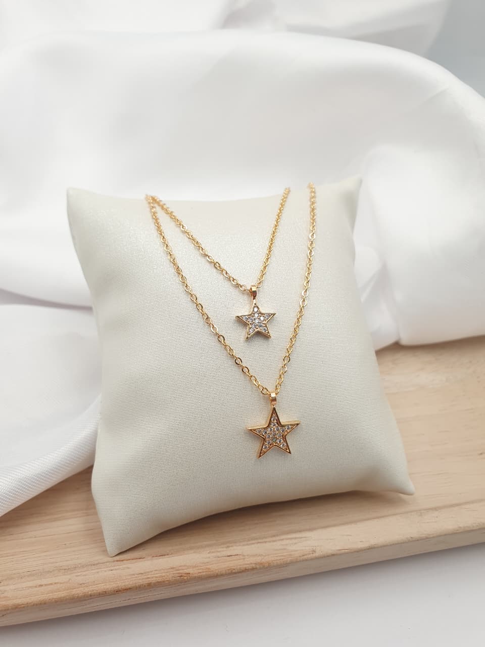 Cadena doble en rodio DB06