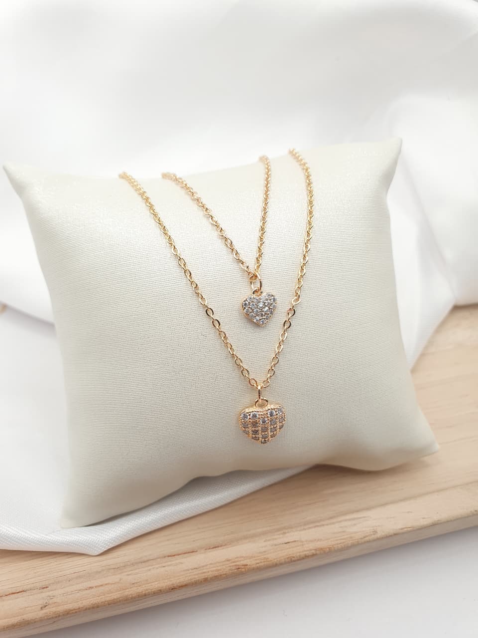 Cadena doble en rodio DB02