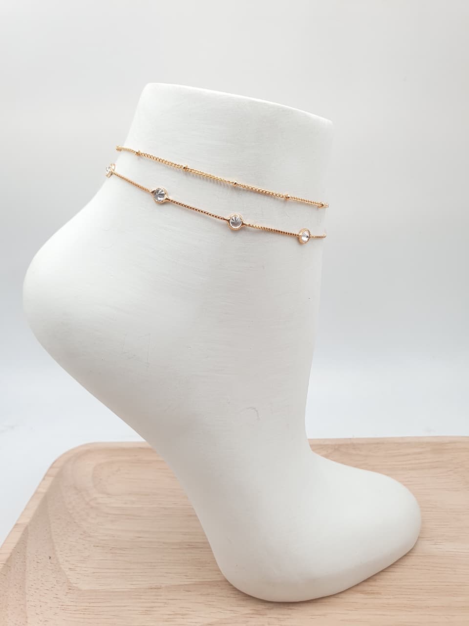 Tobillera En Rodio FI30