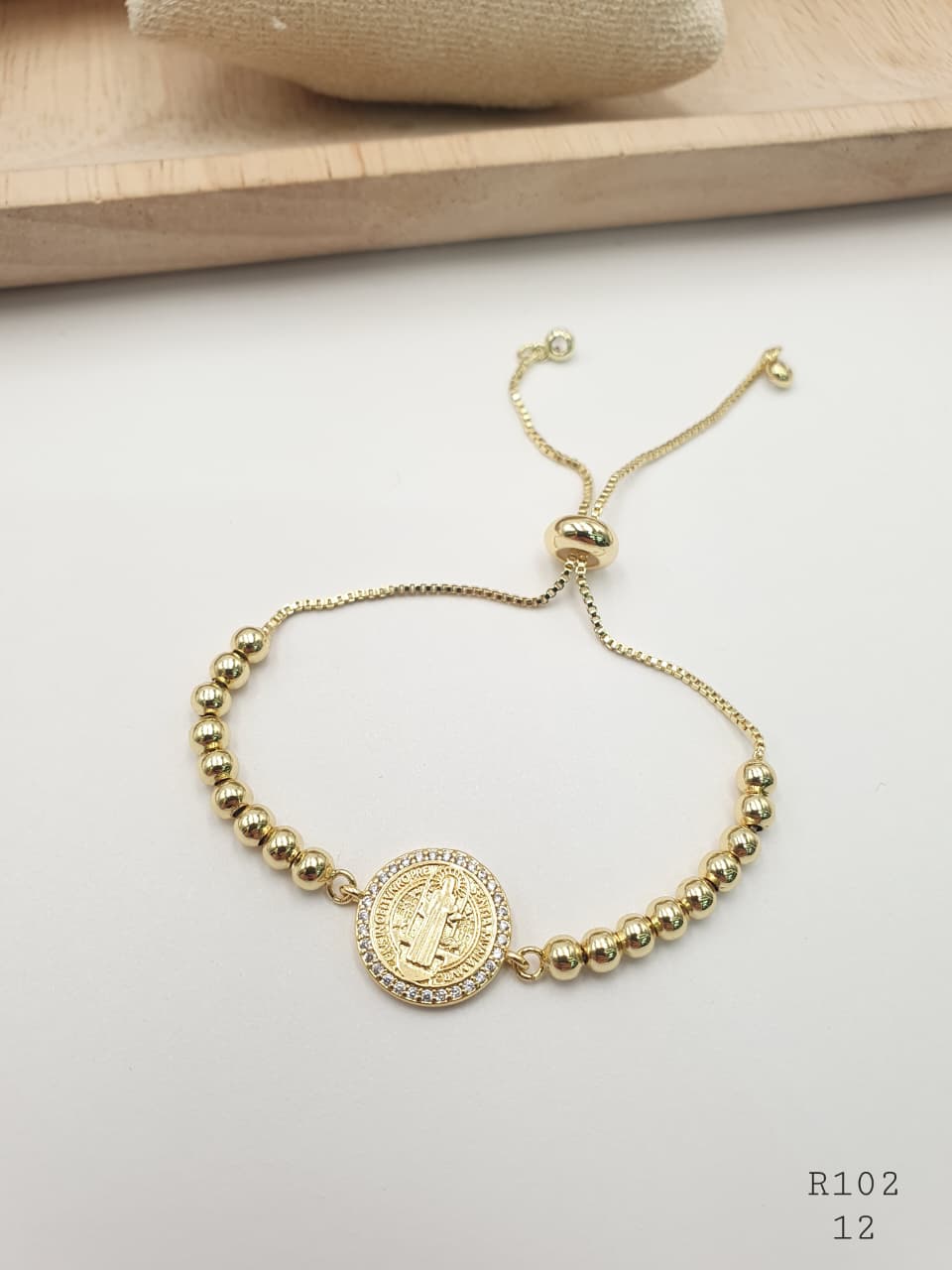Pulsera En Rodio R102