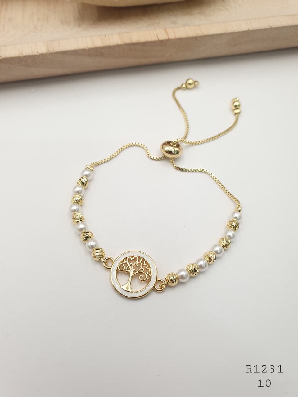 Pulsera En Rodio R1231