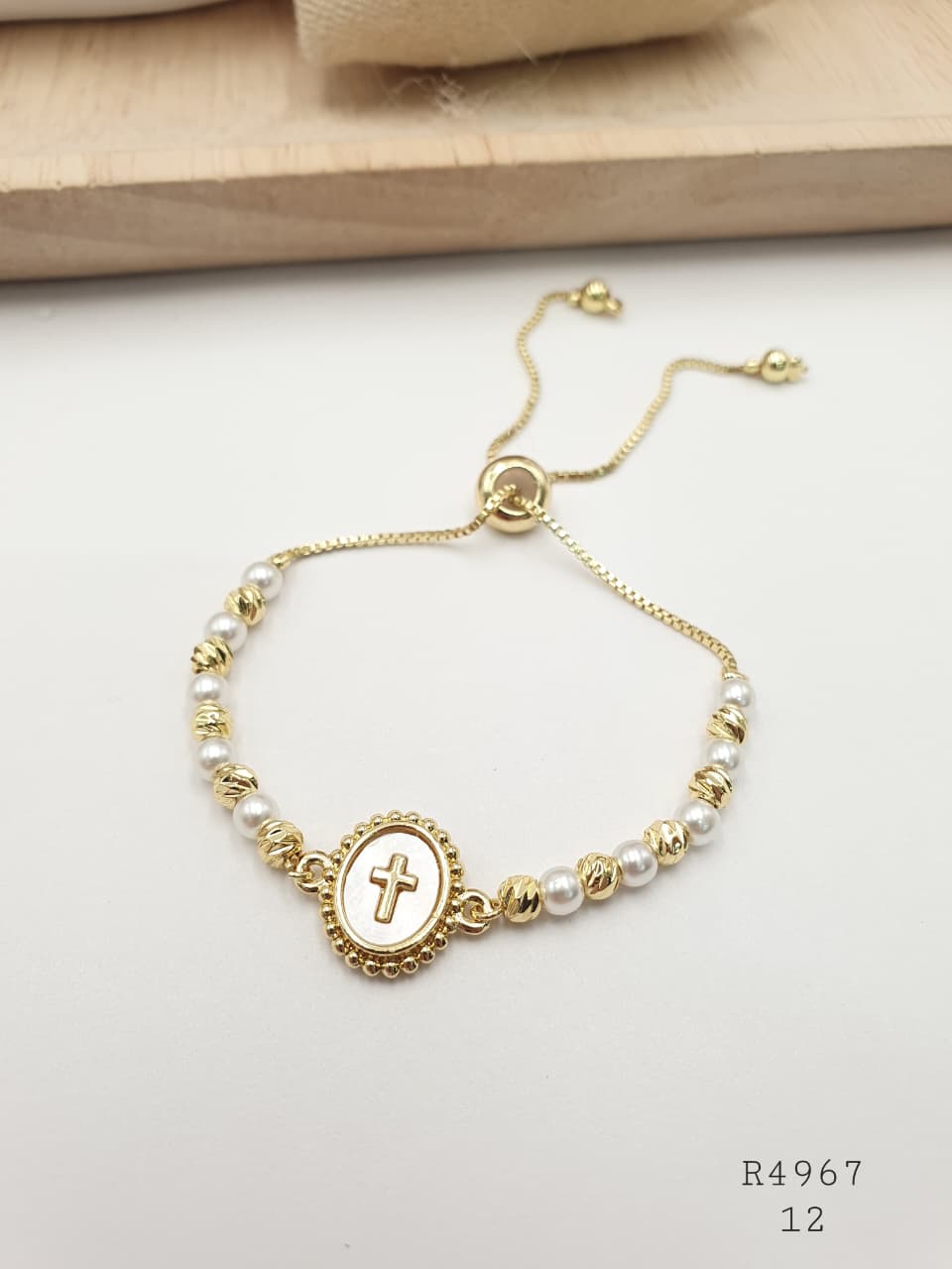 Pulsera En Rodio R4967