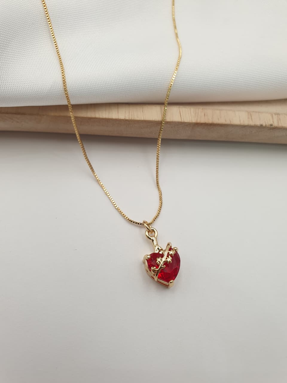 Cadena Sagrado corazon Rodio SAG25