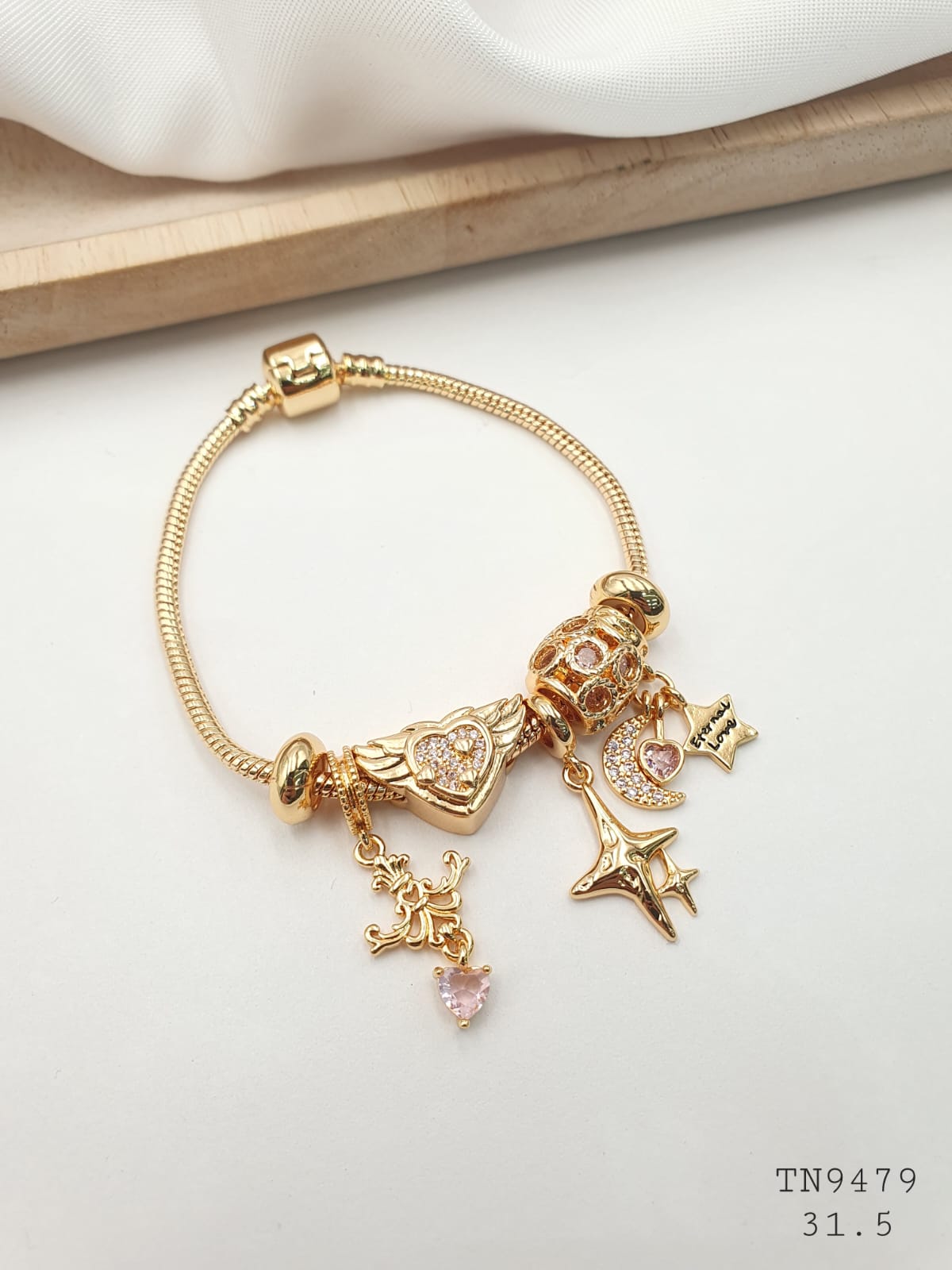 Pulsera Aro En Rodio TN9479