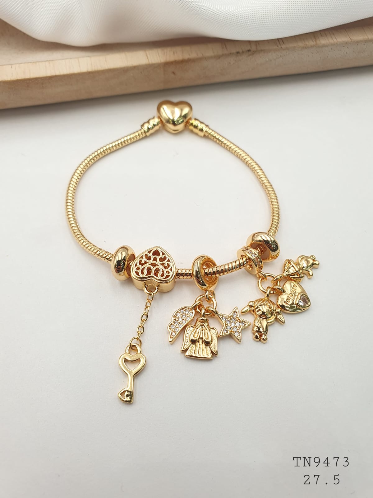 Pulsera Aro En Rodio TN9473