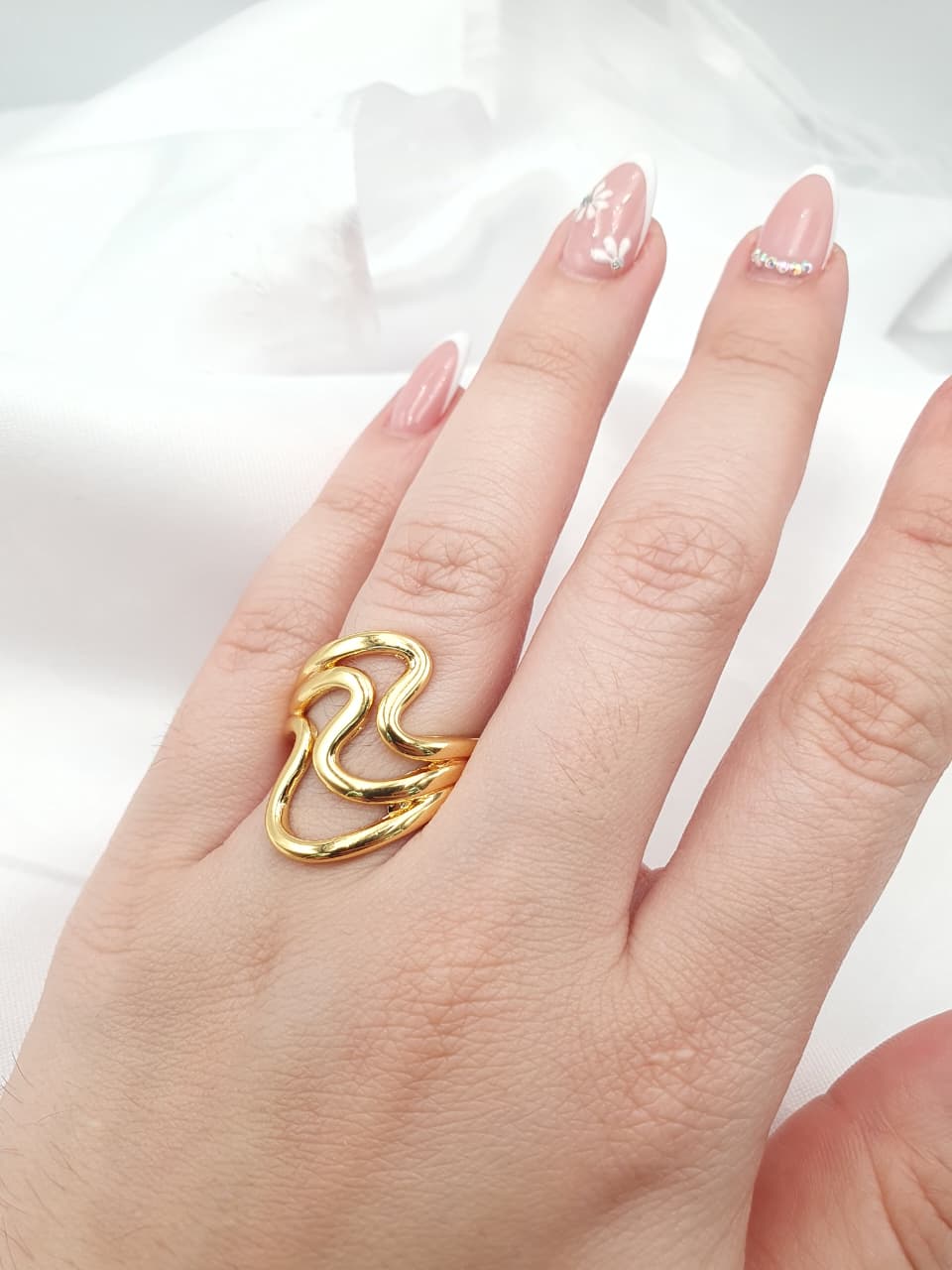 Anillo Chunky En Rodio ACHU4
