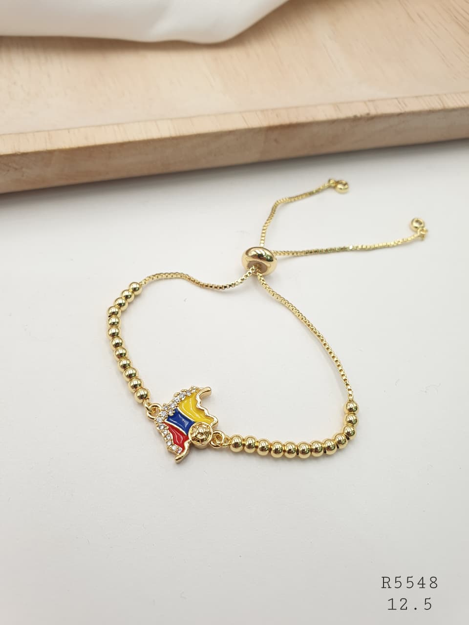 Pulsera Colombia Rodio R5548