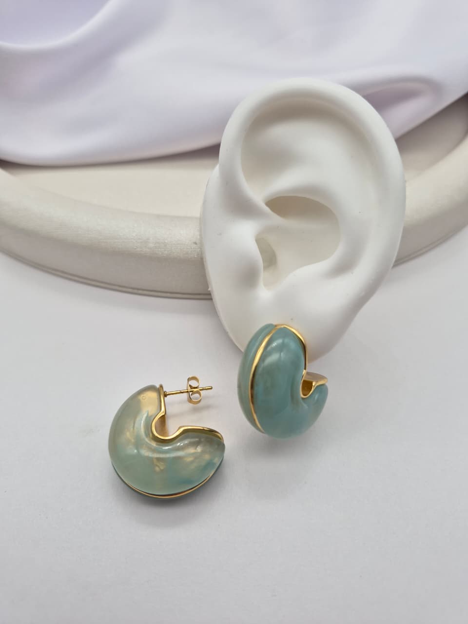 Arete Acero Con Resina PLP-1028