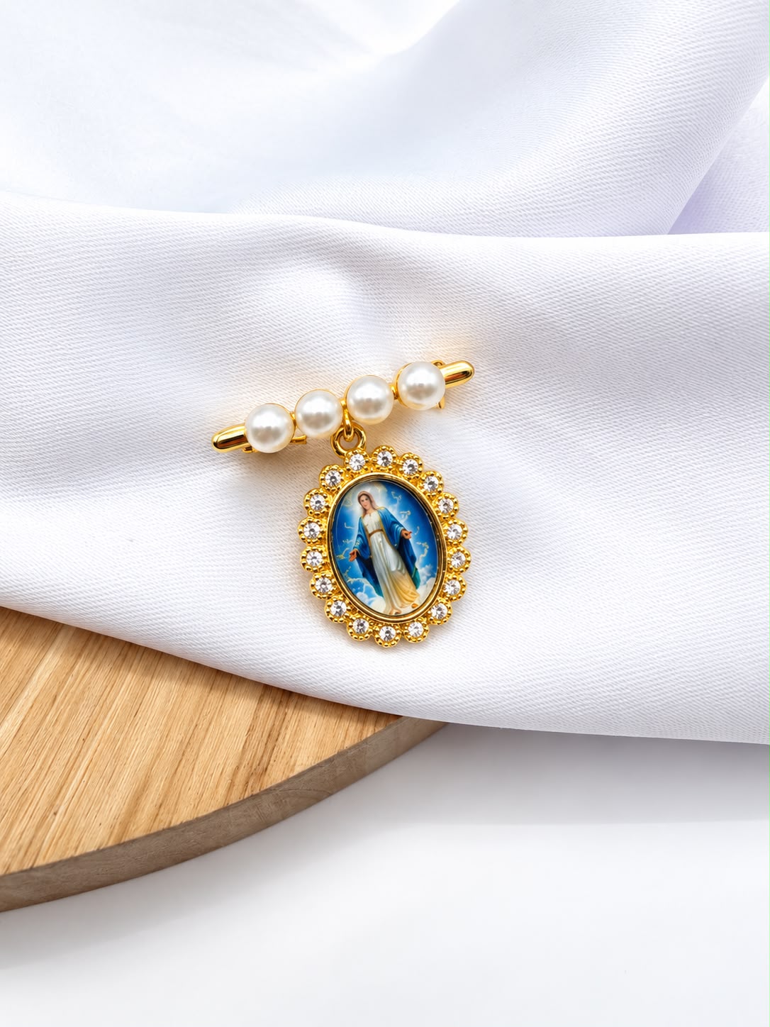 Prendedor Rodio Con Perlas PR26485-3