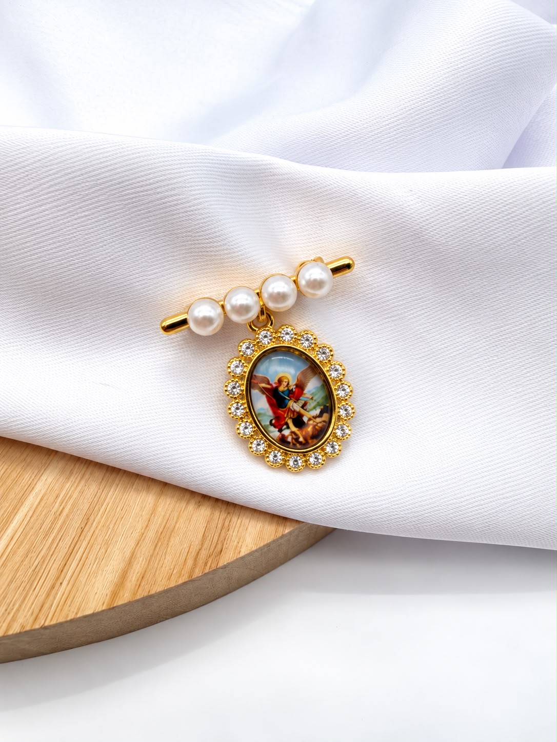 Prendedor Rodio Con Perlas PR26485-1