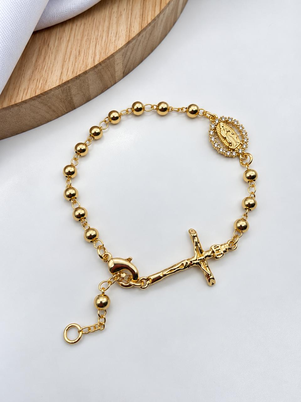 Pulsera Denario En Rodio DN12