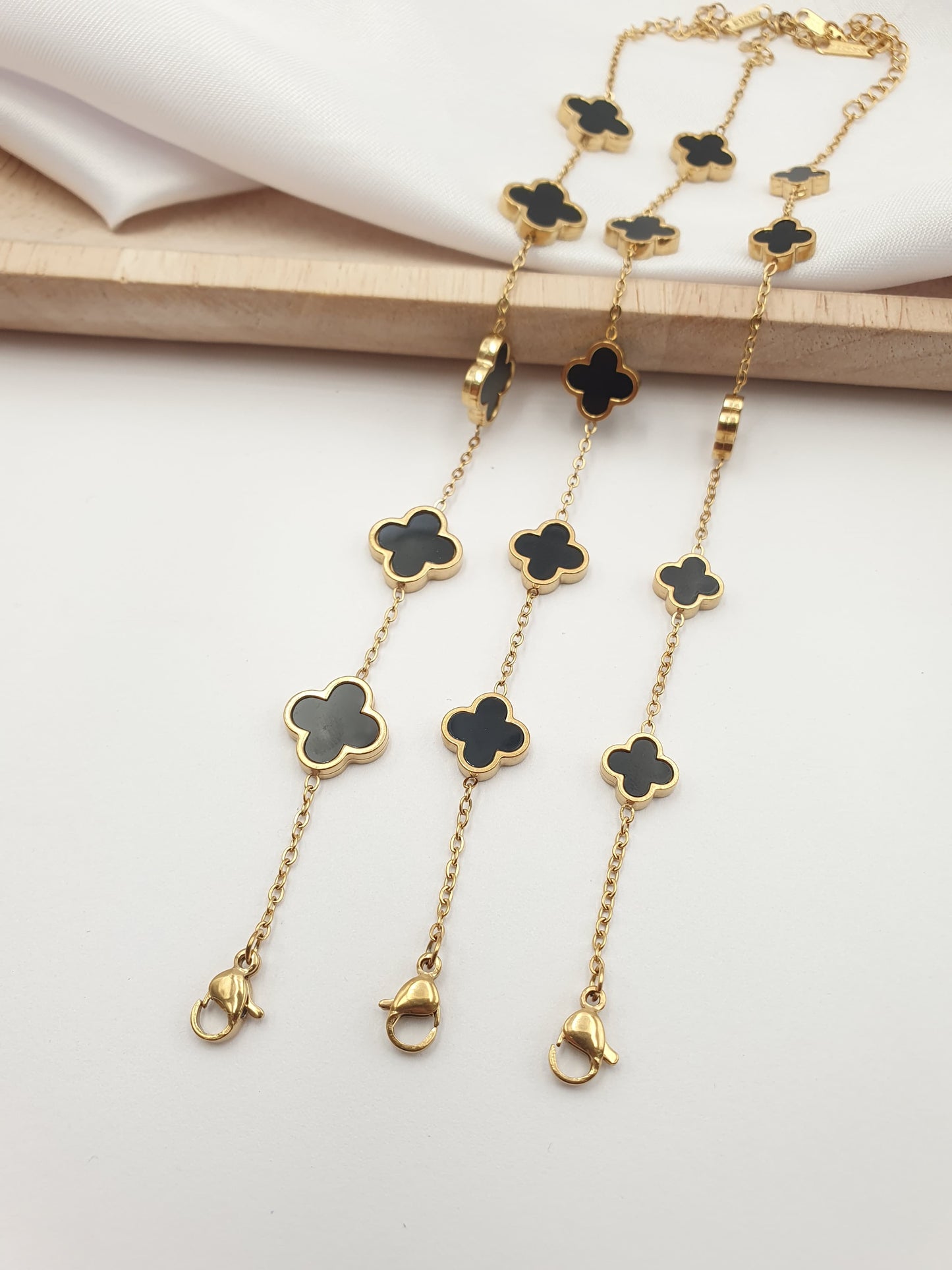 Pulsera Trébol Rodio