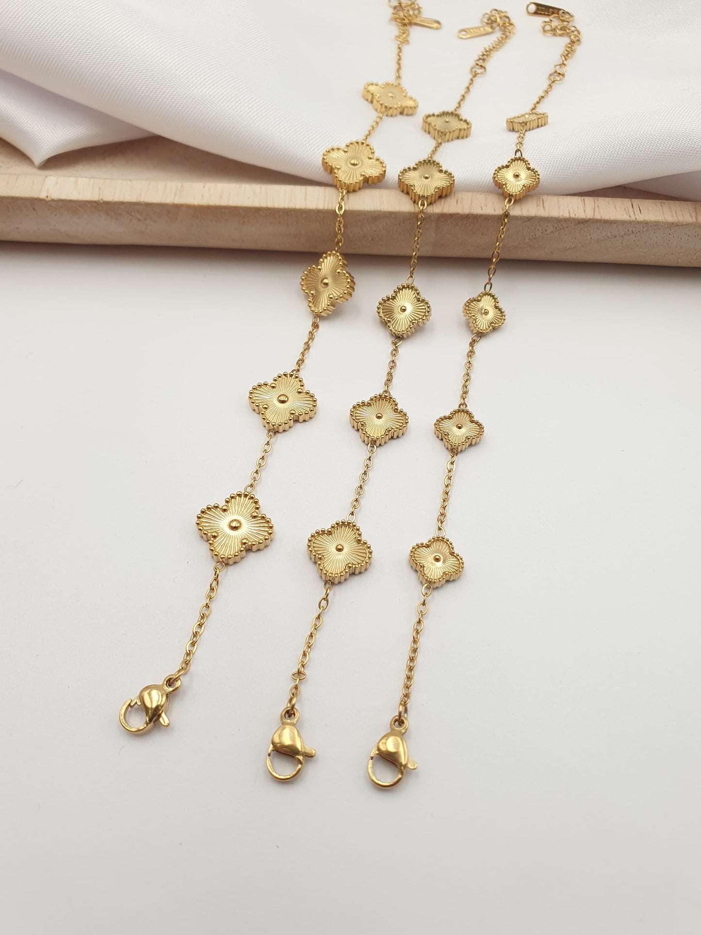 Pulsera Trébol Rodio