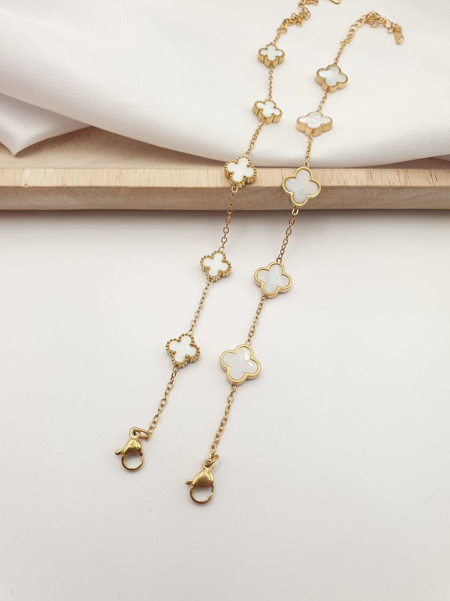 Pulsera Trébol Rodio