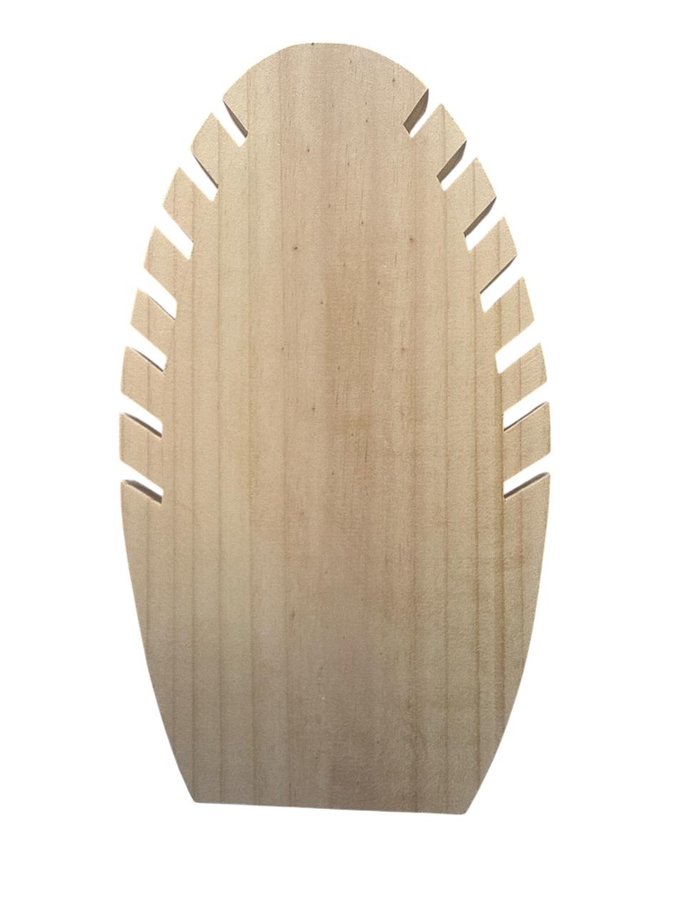 Exhibidor Hoja Grande Madera Blanca