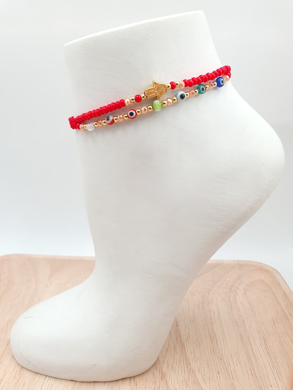 Tobillera Tejida Ojos Turco