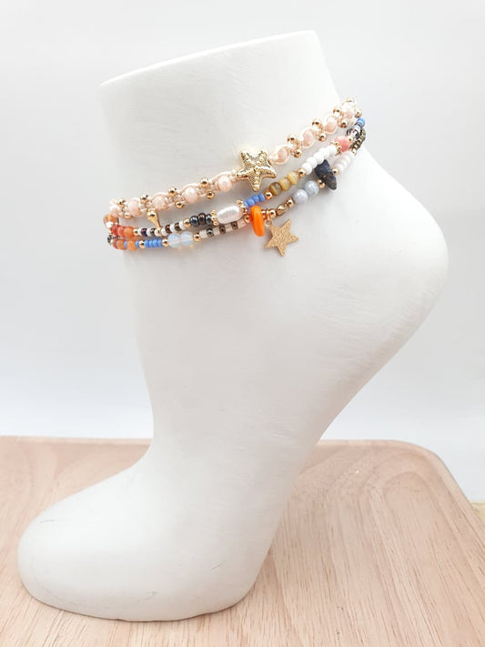 Tobillera Tejida Mar