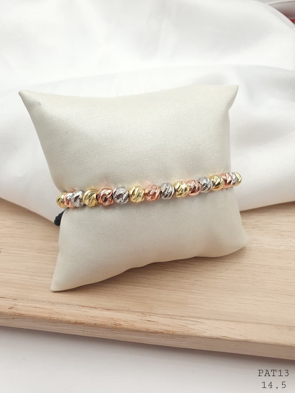 Pulsera Tejida en rodio PAT13-2