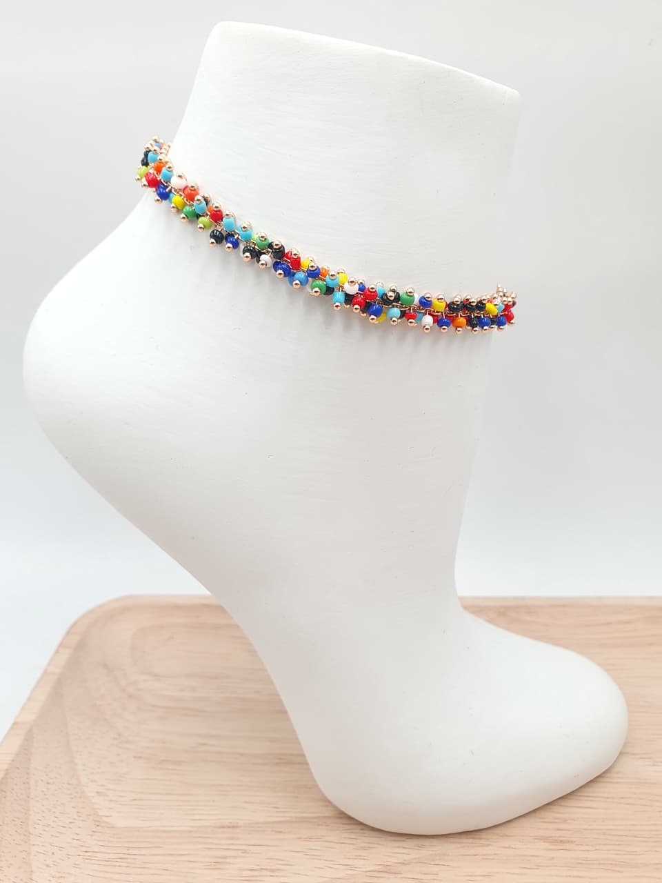 Tobillera Chaquiras Multicolor
