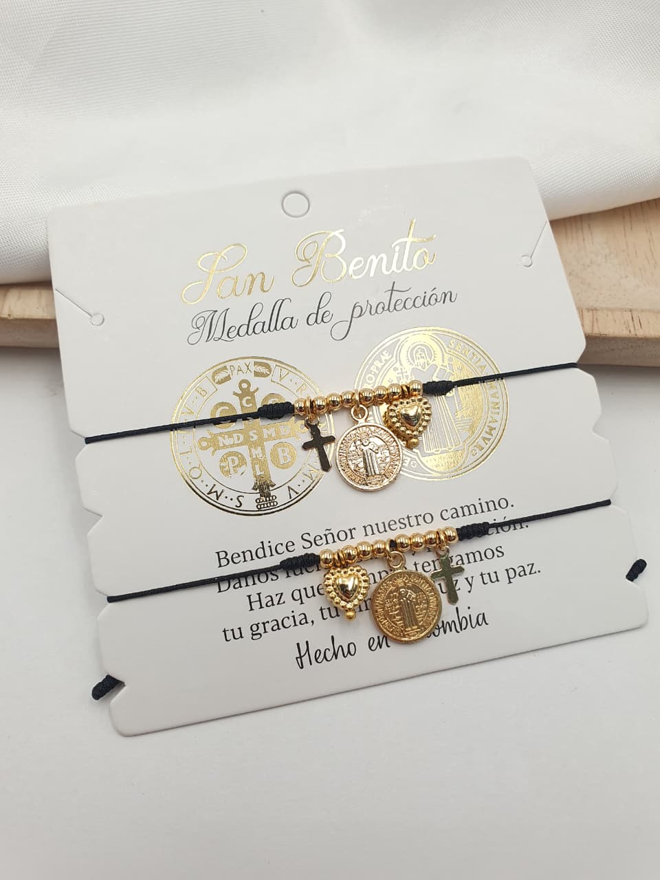 Pulsera Tejida San Benito Doble