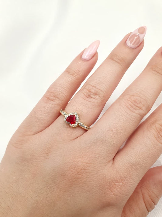 Anillos Rodio Corazon