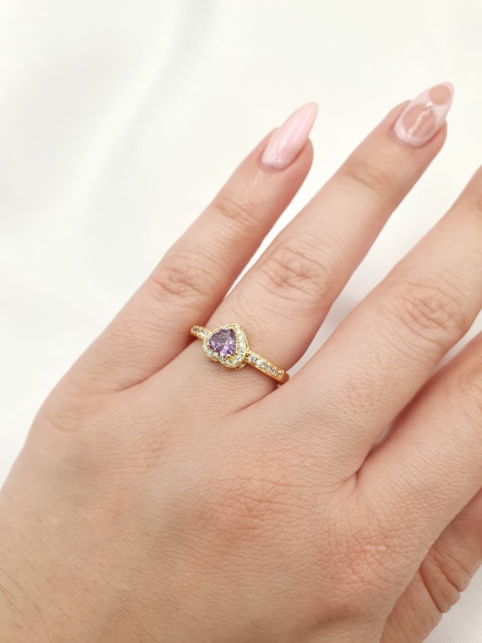 Anillos Rodio Corazon