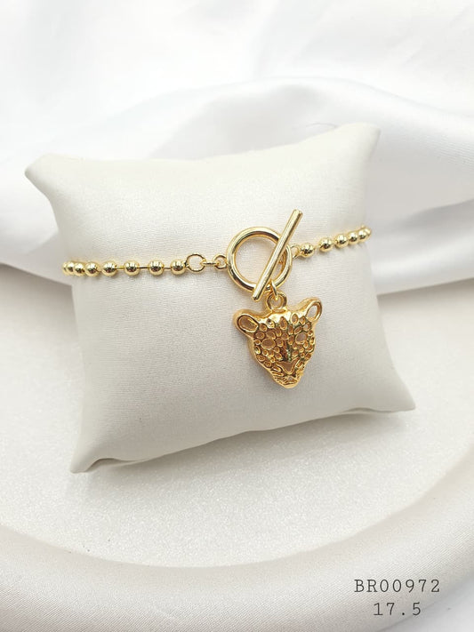 Pulsera Broche salvavidas en rodio