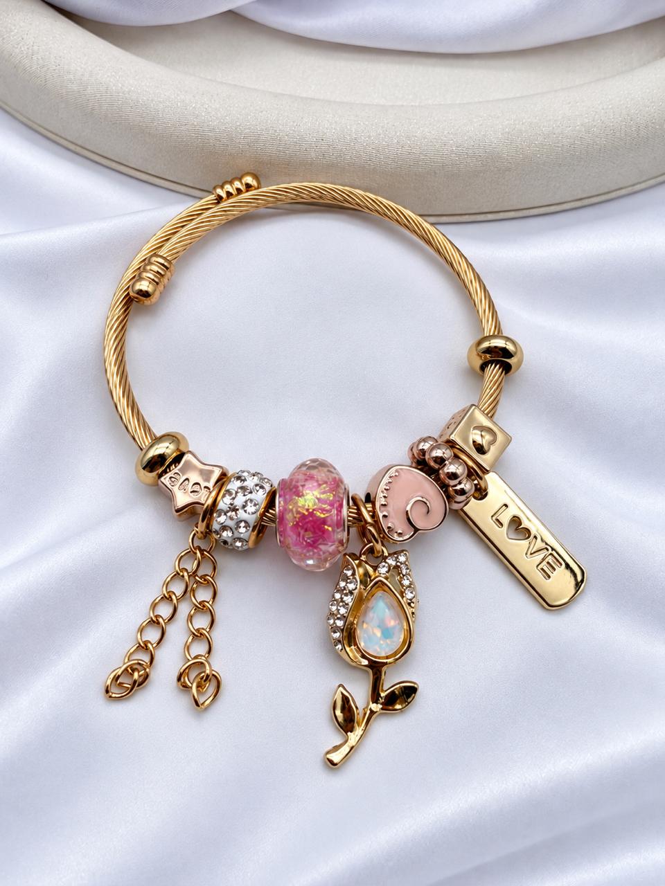Pulsera Rodio aro PAN-P2