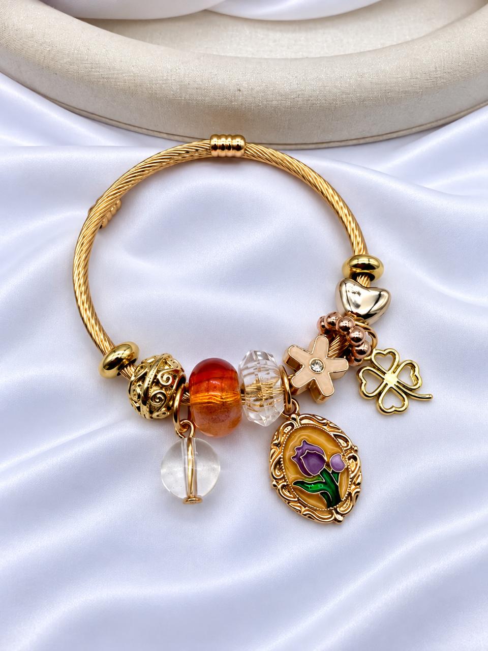 Pulsera Rodio aro PAN-P6