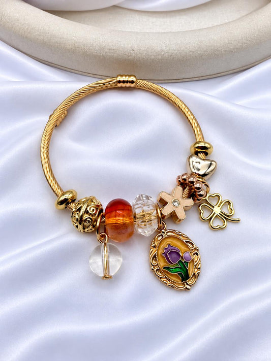 Pulsera Rodio aro PAN-P6