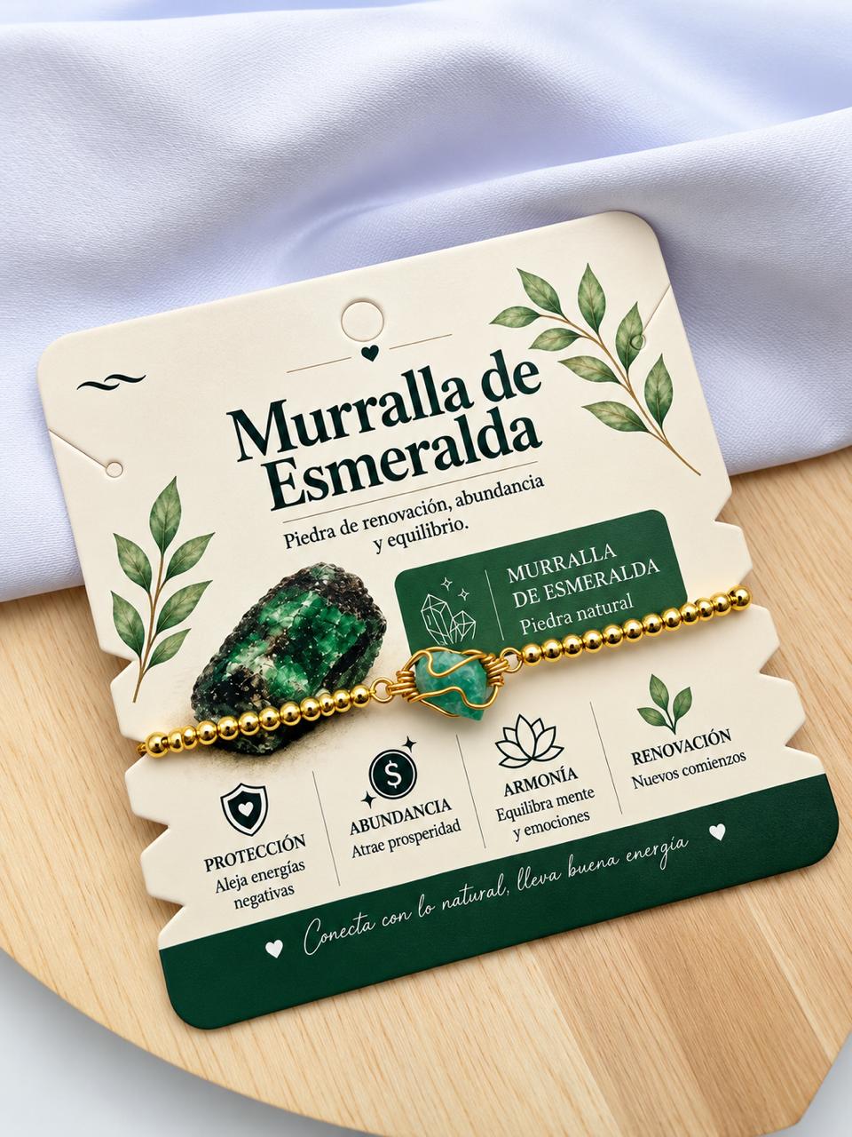Pulsera Murralla De Esmeralda