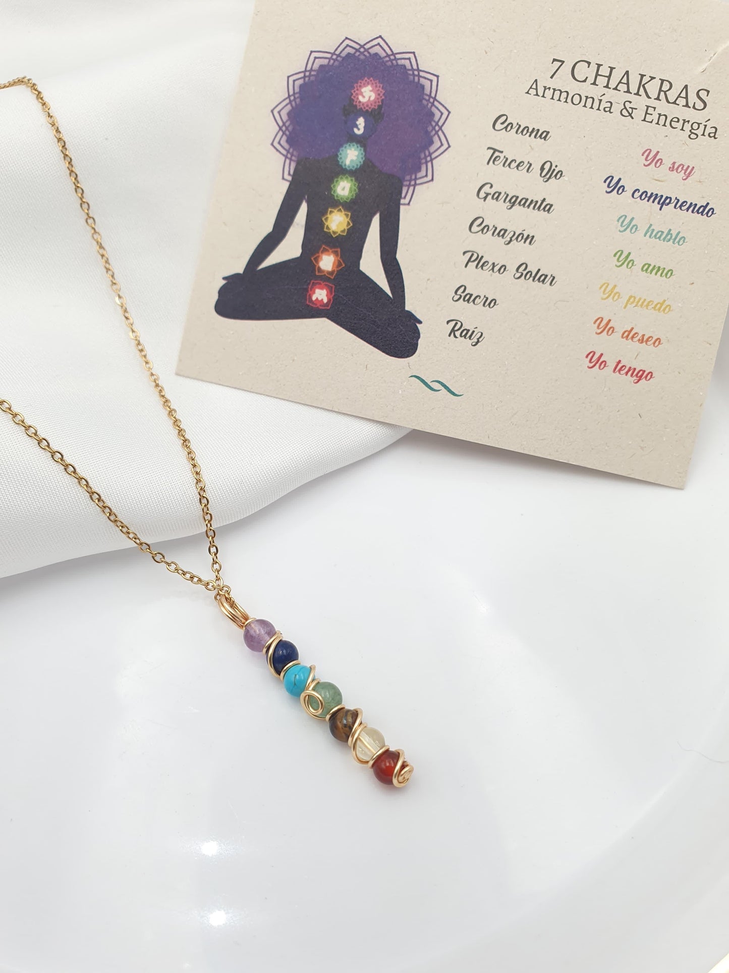 Collar péndulo 7 chakras