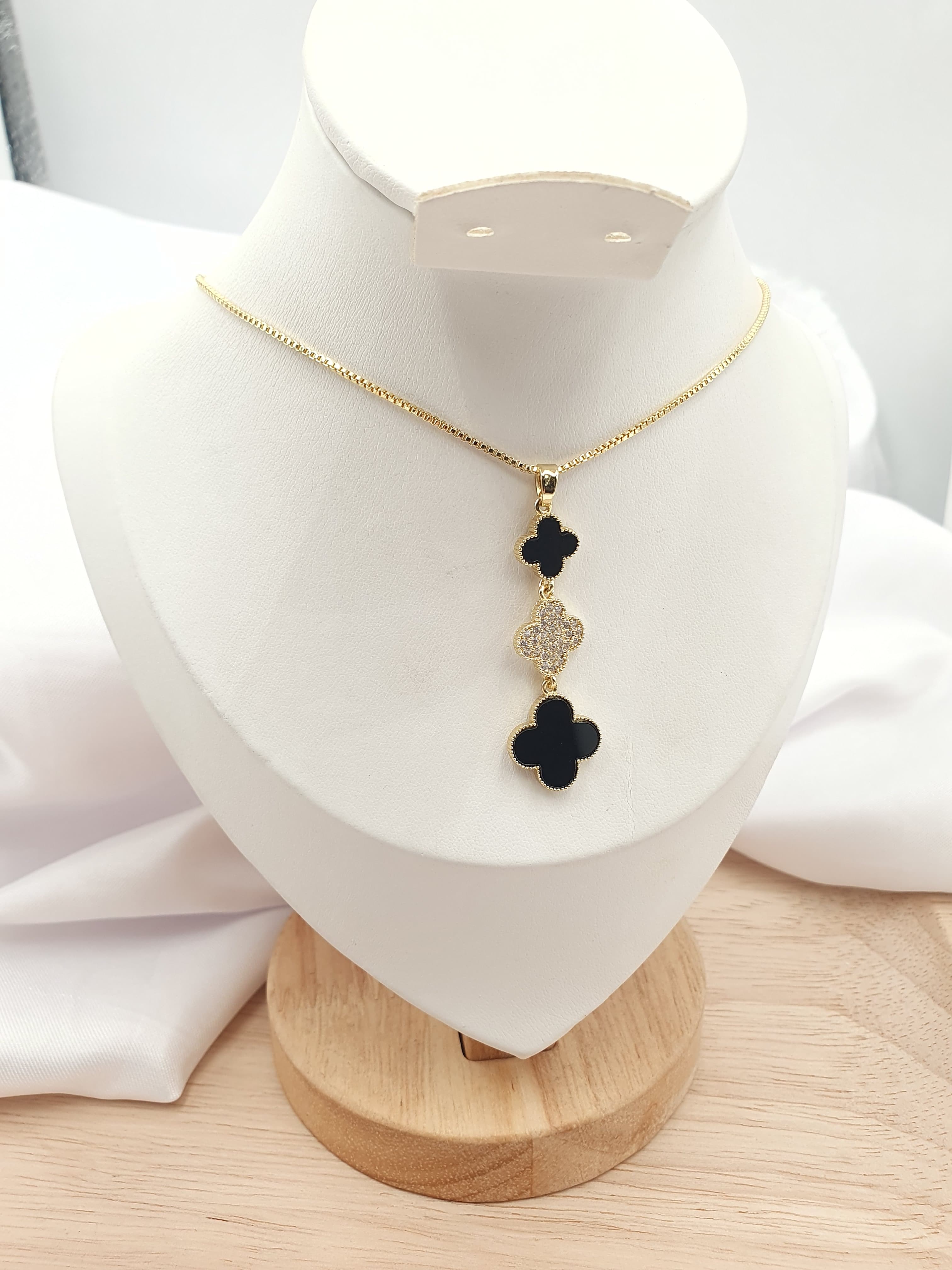 Cadena Rodio Trebol Van Cleef