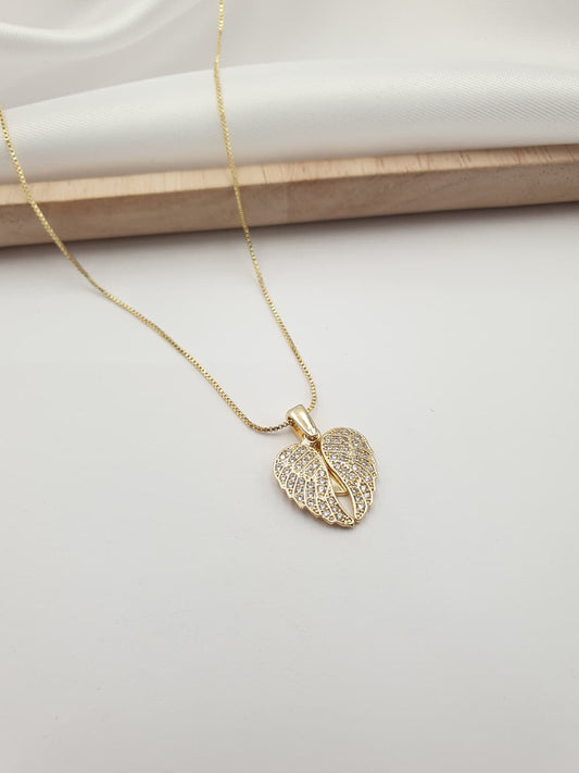 Cadena alas rodio personalizada LC3365