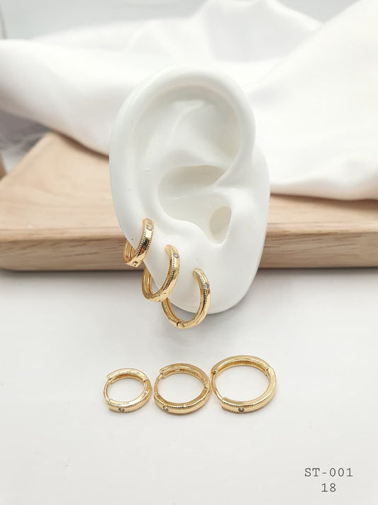 Set Candongas En Rodio  ST-001