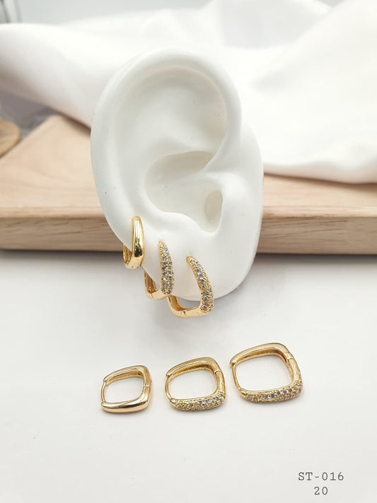 Set Candongas En Rodio  ST-016