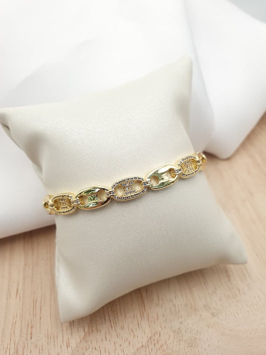 Brazalete en Rodio BZ14-5