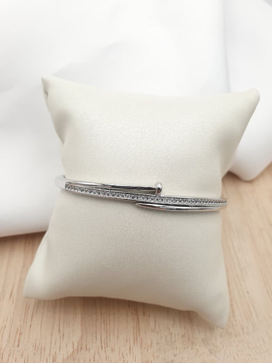 Brazalete en Rodio BZ14-8